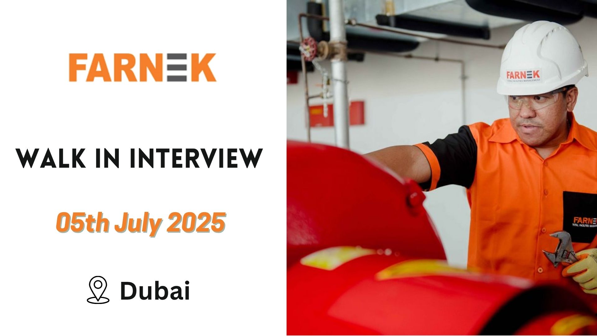 Farnek Services Calls for Walk in Interview