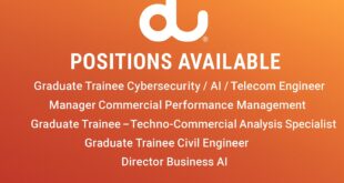 du Careers UAE | Telecom & Graduate Trainee Jobs