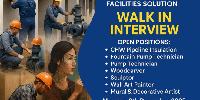 Walk In Interview at Al Ghurair Facilities Solution